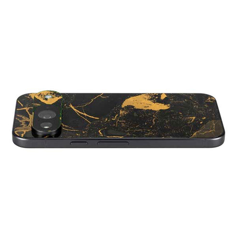 Black and Gold Scattered Marble Google Pixel 9 Skin